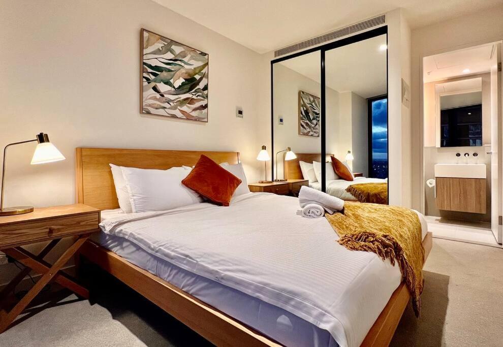 Highrise View 1King1Queen 2Baths Melbourne Buitenkant foto